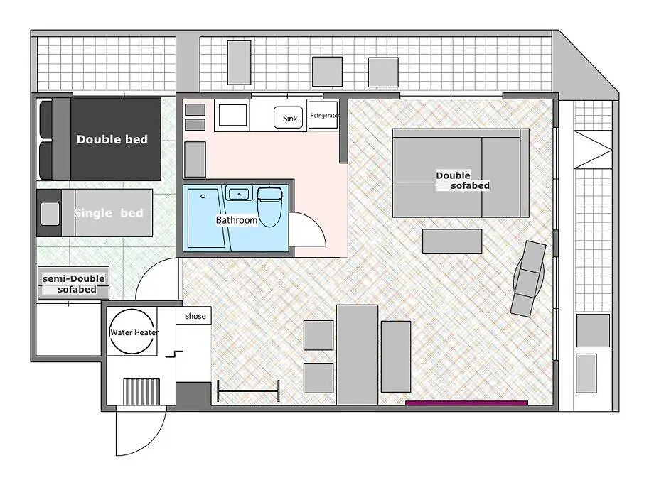 Shinjuku 3 Min Walk From Station #Projector #Oh2 Apartment Tokyo